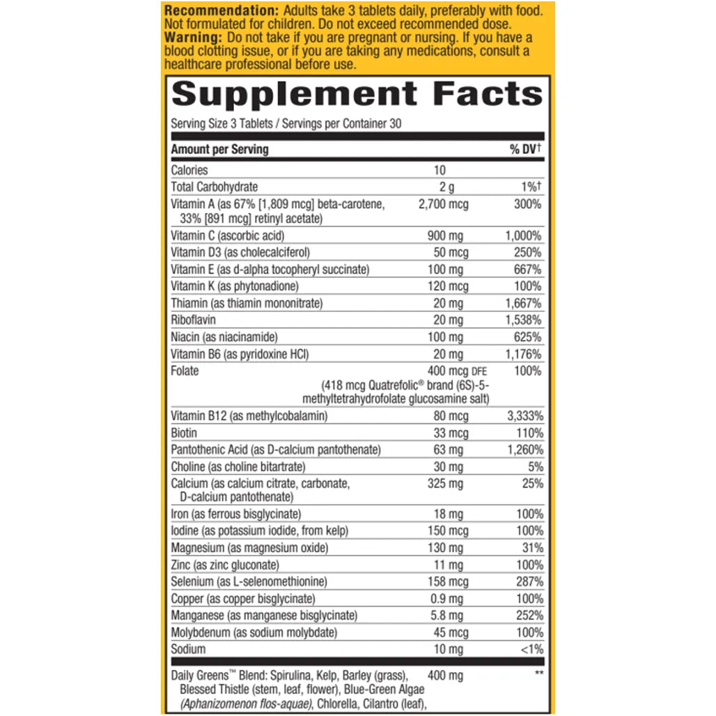 Alive Max3 Daily Multi-Vitamin Natures way