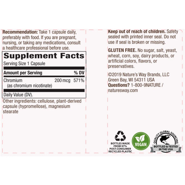 Chromium GTF 200 mcg