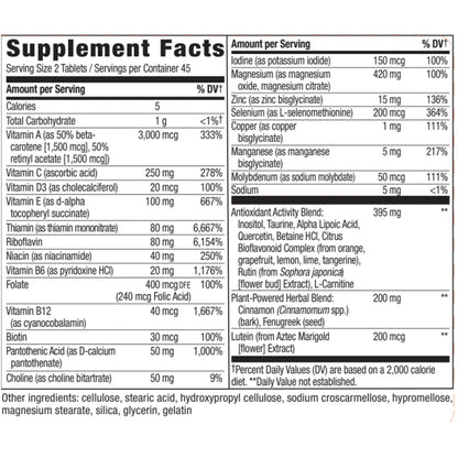 Completia Diabetic Complete Multivitamin Natures way