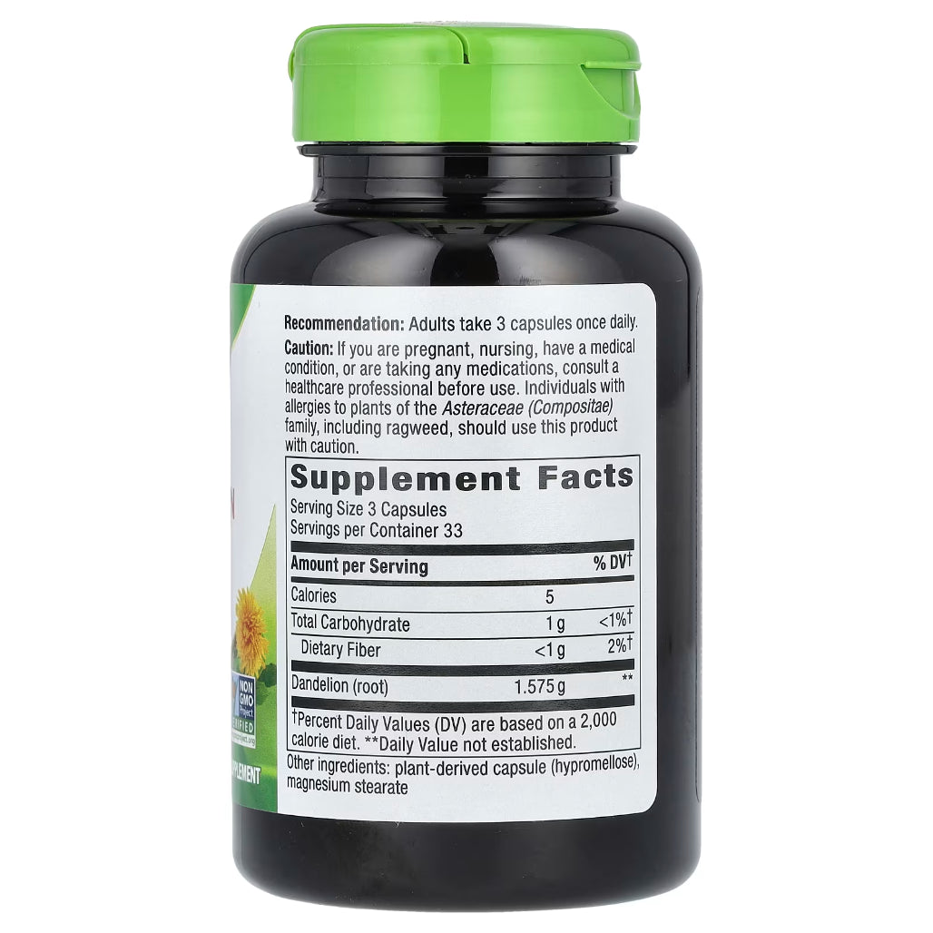 Dandelion Root 525 mg Natures way