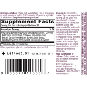 Echinacea Goldenseal Alcohol Free Natures way
