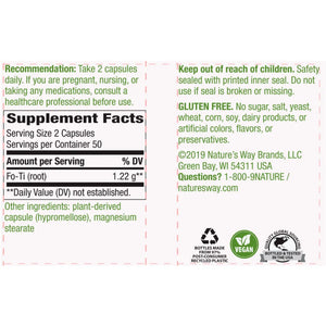 Fo-Ti Root 610 mg Natures way