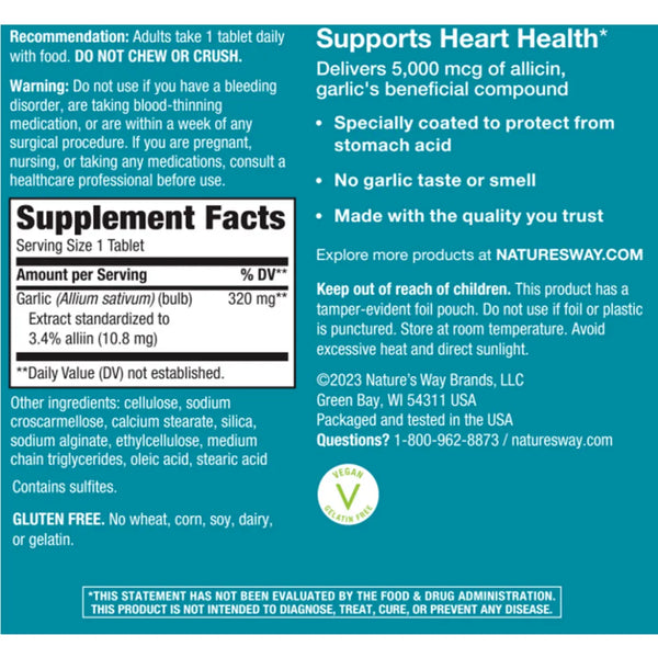 Garlinase 5000 Natures way
