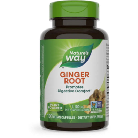 Ginger Root Nature's way - 100 Capsules | Traditional Digestive 