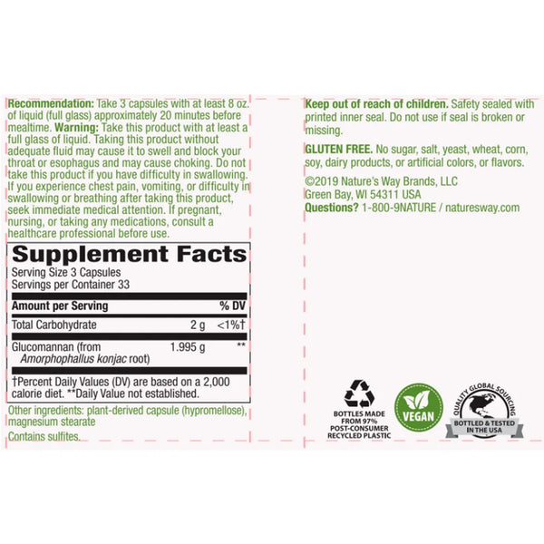 Glucomannan Natures way