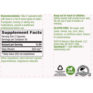 Hops Flowers 310 mg Natures way