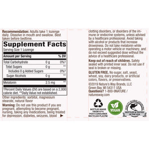 Melatonin 2.5 mg by natures way