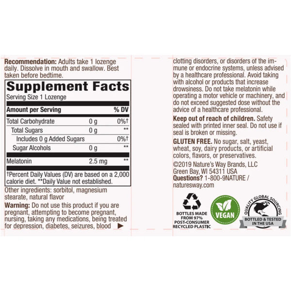 Melatonin 2.5 mg by natures way