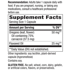 Oregano Oil 50 mg Standardized Natures way