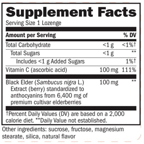 Sambucus Original Lozenges Natures way