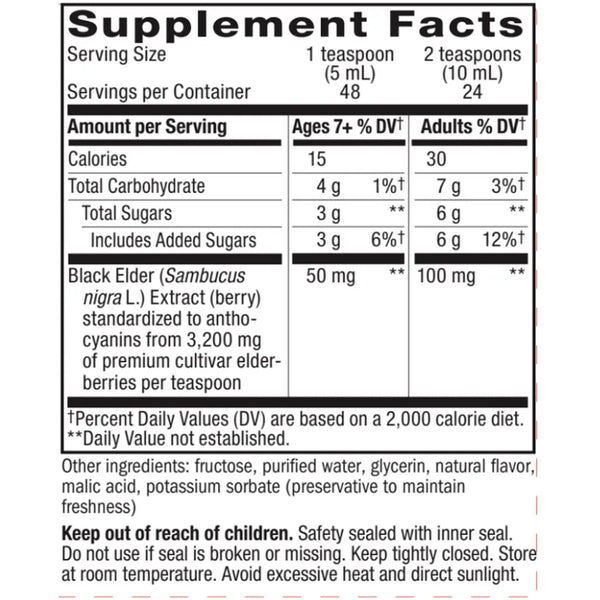 Sambucus Original Syrup Natures way