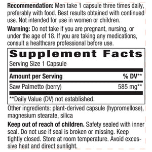 Saw Palmetto Berries 585 mg Natures way