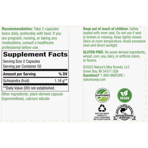 Schizandra 580 mg Natures way