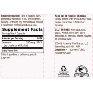 Selenium 200 mcg Natures way