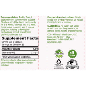 Siberian Eleuthero Root 1275 mg Natures way