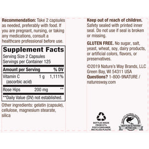Vitamin C-500 with Rose Hips 500 mg Natures way