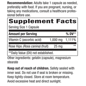 Vitamin C 1000 w/Rose Hips Natures way