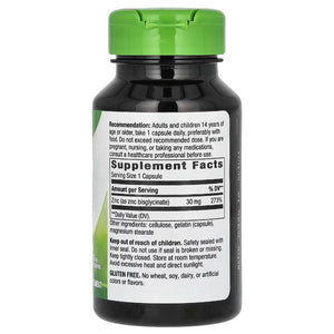 Zinc 30 mg Natures way