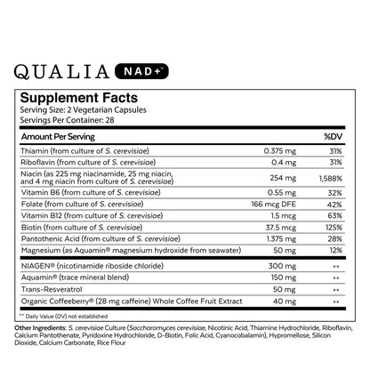Qualia NAD+ Optimized Aging by Neurohacker at Nutriessential.com