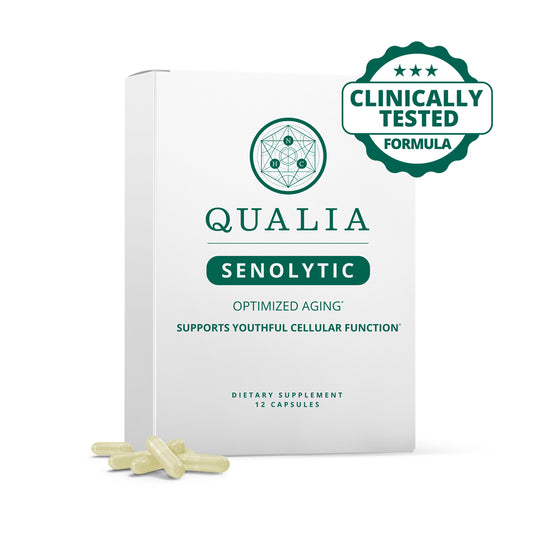 Qualia Senolytic capsules by Neurohacker for healthy aging and youthful cell function