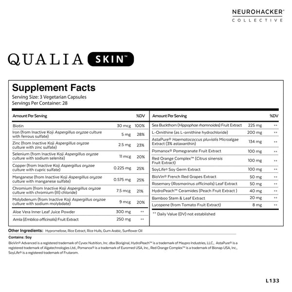 Neurohacker Qualia Skin - Nourish The Skin