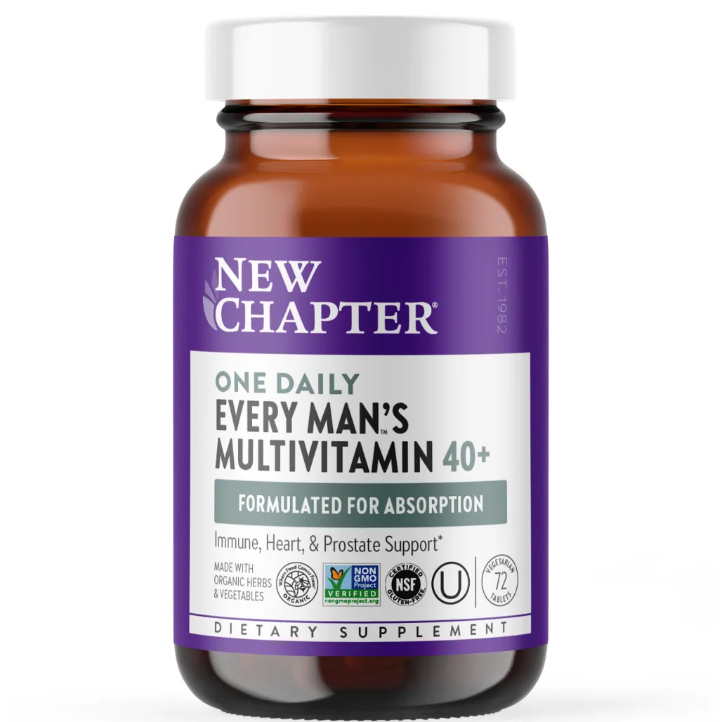 New Chapter Every Man's One Daily 40+  - supports immune system, heart health and prostate