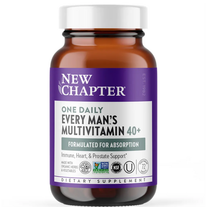 New Chapter Every Man's One Daily 40+  - supports immune system, heart health and prostate