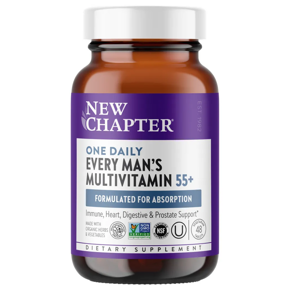 New Chapter Every Man's One Daily 55+ - Supports immune, heart, digestive, and prostate health