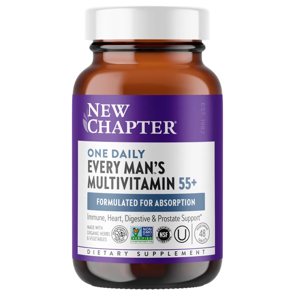 New Chapter Every Man's One Daily 55+ - Supports immune, heart, digestive, and prostate health