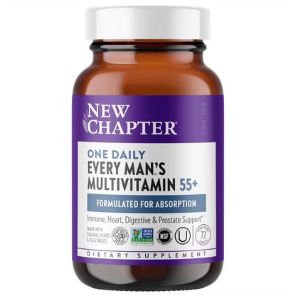 New Chapter Every Man's One Daily 55+ - Supports immune, heart, digestive, and prostate health