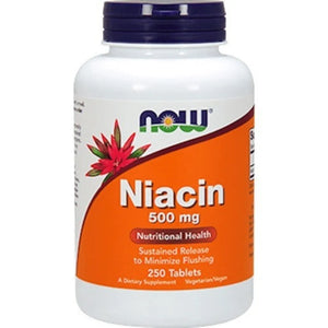 Niacin 500 mg NOW - 250 Tablets