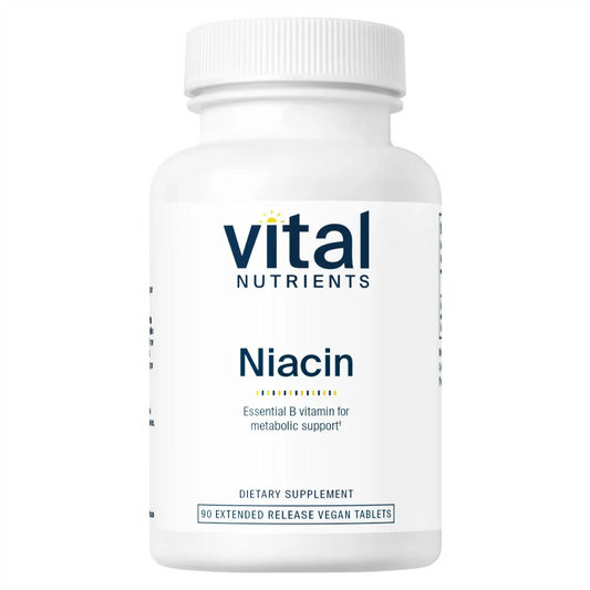 Benefits of Niacin 500mg - 90 Extended Release Tablets | Vital Nutrients | Supports Healthy Cholesterol Levels