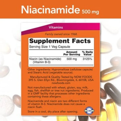 Niacinamide 500 mg NOW