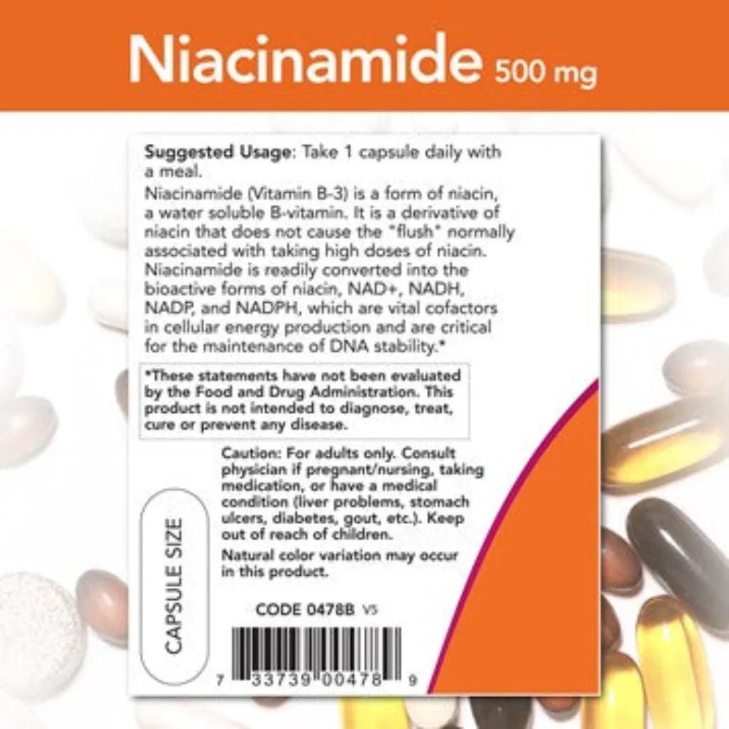 Niacinamide 500 mg NOW