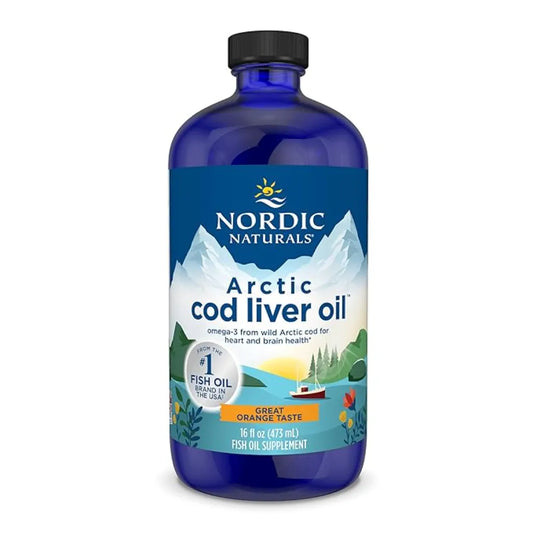Nordic Naturals Arctic Cod Liver Oil Orange - Supports Heart and Brain Health