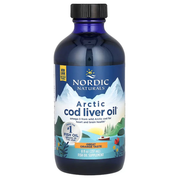 Nordic Naturals Arctic Cod Liver Oil Orange - Support Brain and Nervous System