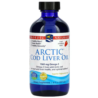 Nordic Naturals Arctic Cod Liver Oil Strawberry - Support Nervous System