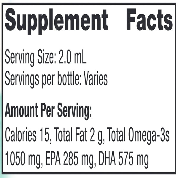 Ingredients Nordic Naturals Baby's DHA Vegetarian - Support Infant Brain