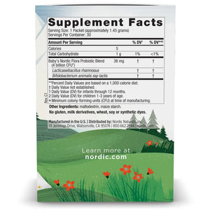 ingredients Nordic Naturals Baby's Nordic Flora Probiotic Powder - Support Digestive Wellness