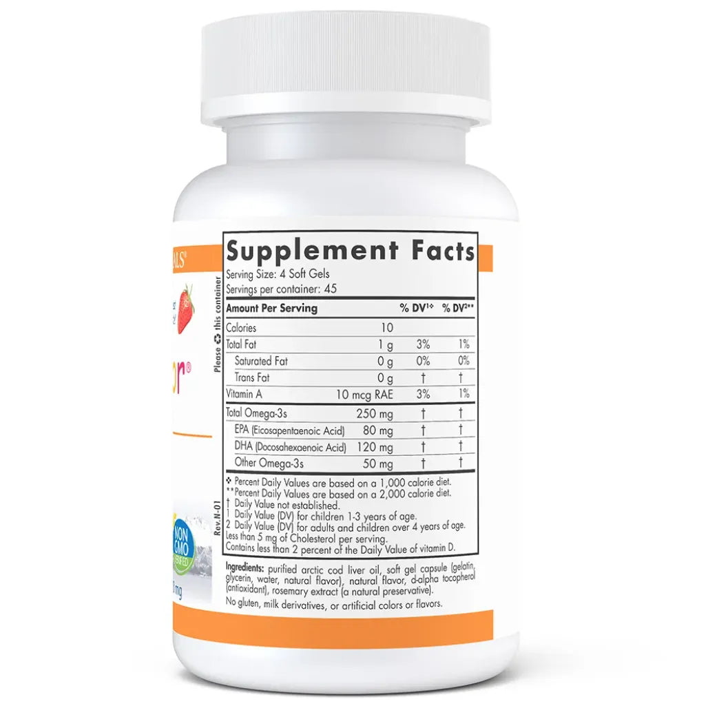 Ingredients of DHA Junior Dietary Supplement - Vitamin A RAE10 mcg, EPA 80 mg, DHA 120 mg