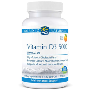 About Nordic Naturals Vitamin D3 5000IU - High-Potency Immune Support