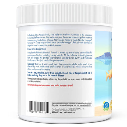 About Nordic Naturals Nordic Omega-3 Gummies - With Purified Fish Oil