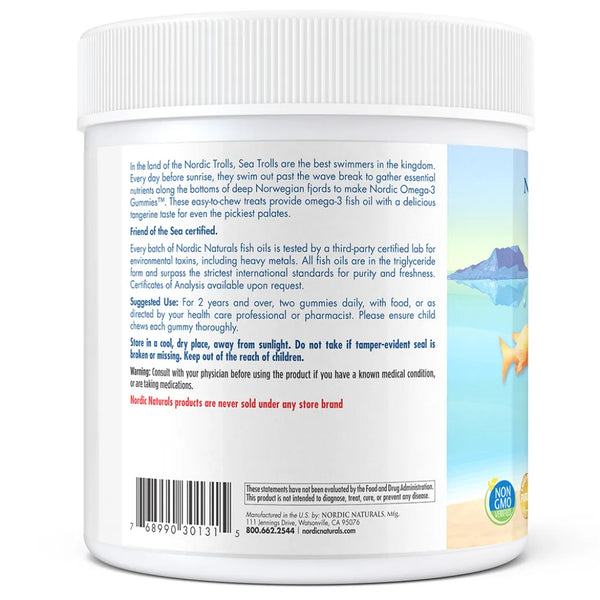 About Nordic Naturals Nordic Omega-3 Gummies - With Purified Fish Oil