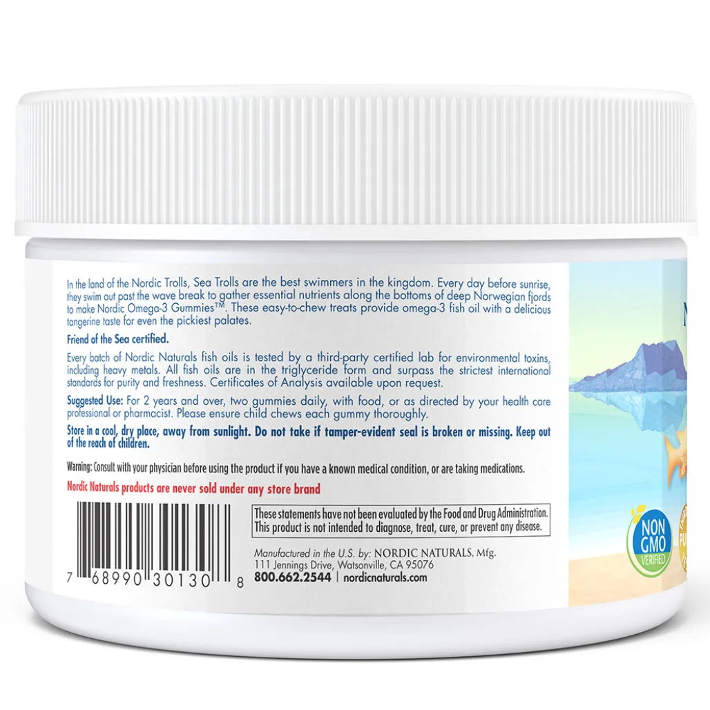 About Nordic Naturals Nordic Omega-3 Gummies - With Purified Fish Oil