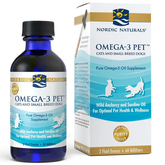 Nordic Naturals Omega-3 Pet Cats and Breeds Dogs - Maintain Overall Health For Your Pet