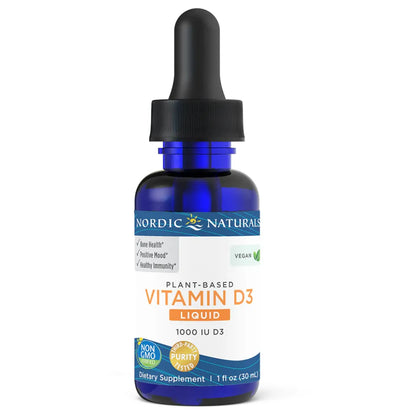 Nordic Naturals Plant-Based Vitamin D3 Liquid - Support Overall Wellness