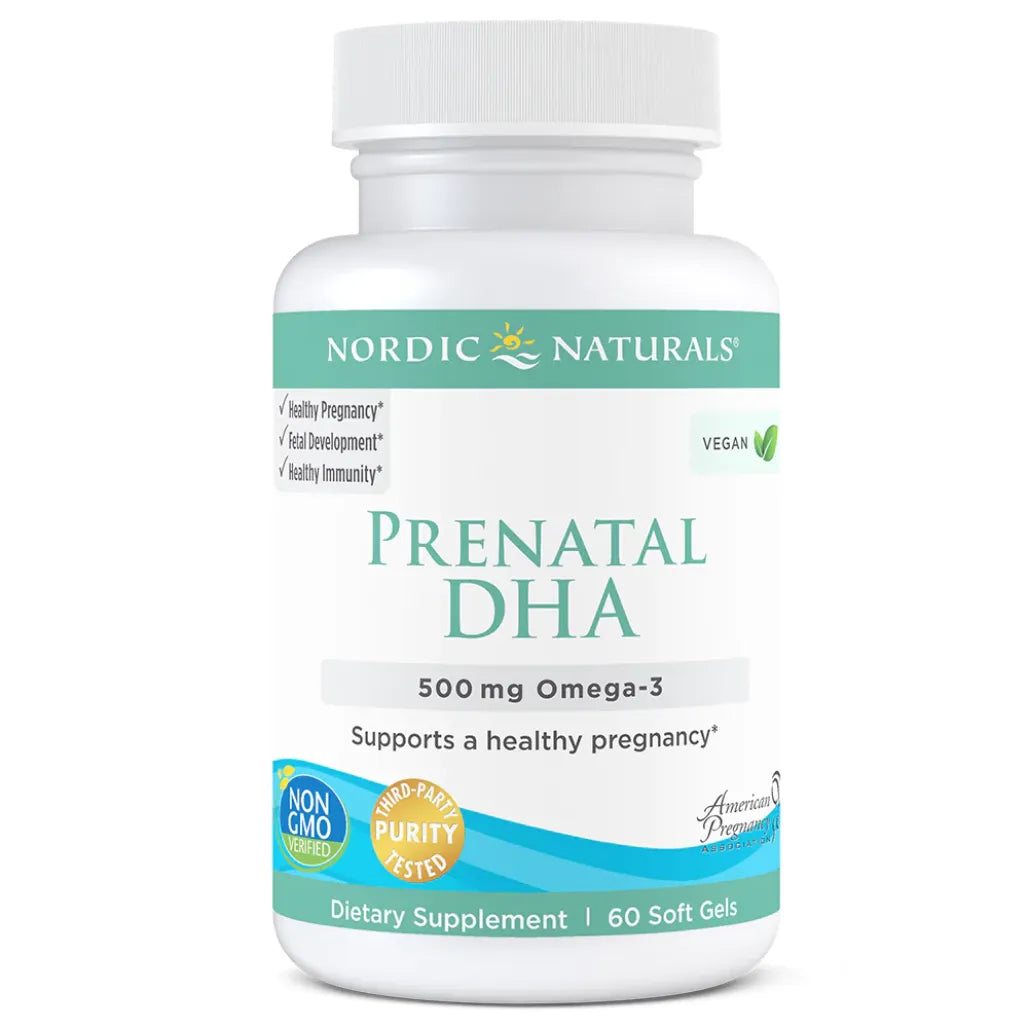 Nordic Naturals Prenatal DHA 500mg - Mood and Nerve Support for Mothers.