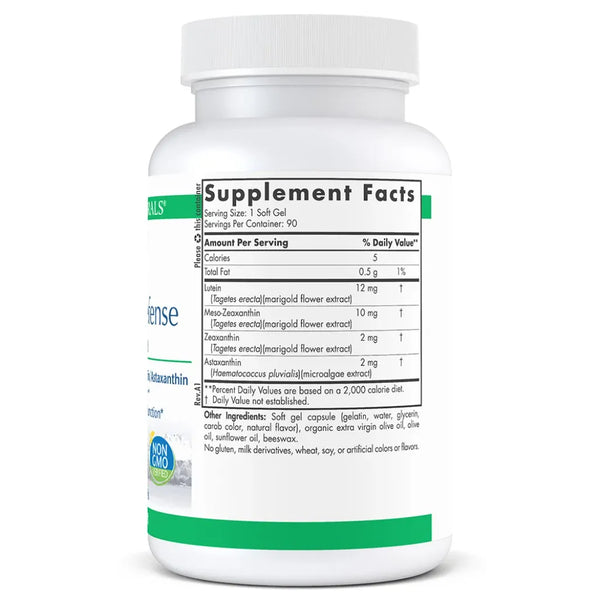 Ingredients of ProMacular Defense Dietary Supplement - Lutein, Meso-Zeaxanthin, Zeaxanthin