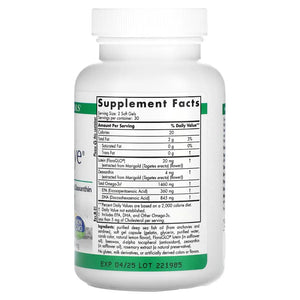 ingredients of Nordic Naturals ProDHA Eye 1000 mg - Supports Brain and Visual Function