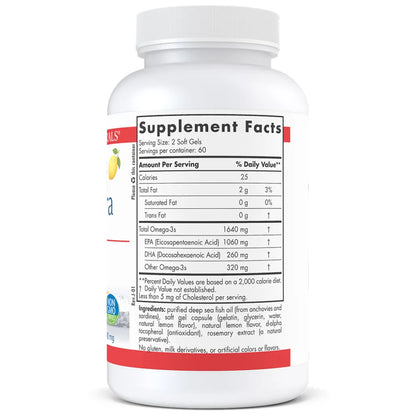 Ingredients of ProEPA Xtra Dietary Supplement - Omega-3s 1640 mg, EPA 1060 mg, DHA 260 mg